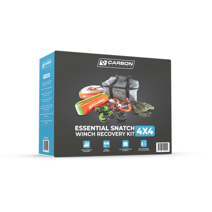 Carbon Offroad Essential Snatch and Winch 4x4 Recovery Kit - NEW 2023 Update - CW-ERK 2