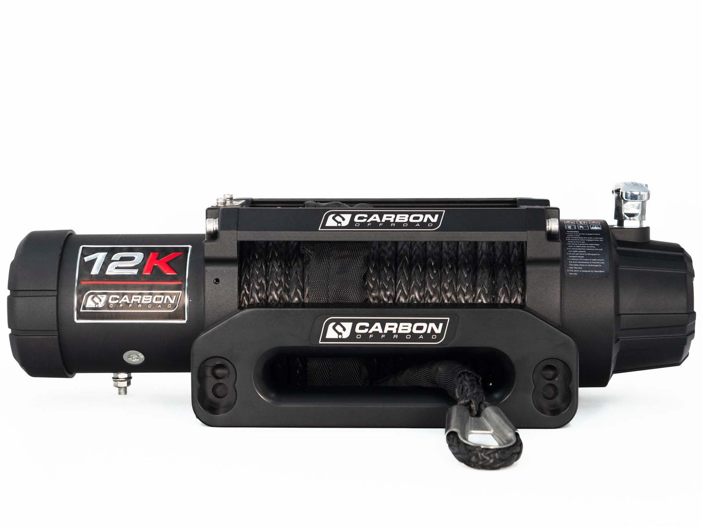 Carbon 12K - 12000lb Winch With Blue Hook V3