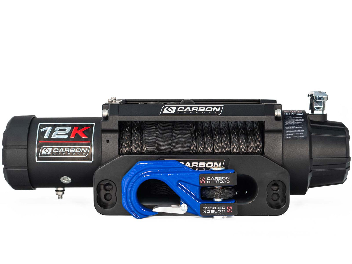 Carbon 12K - 12000lb Winch With Blue Hook V3