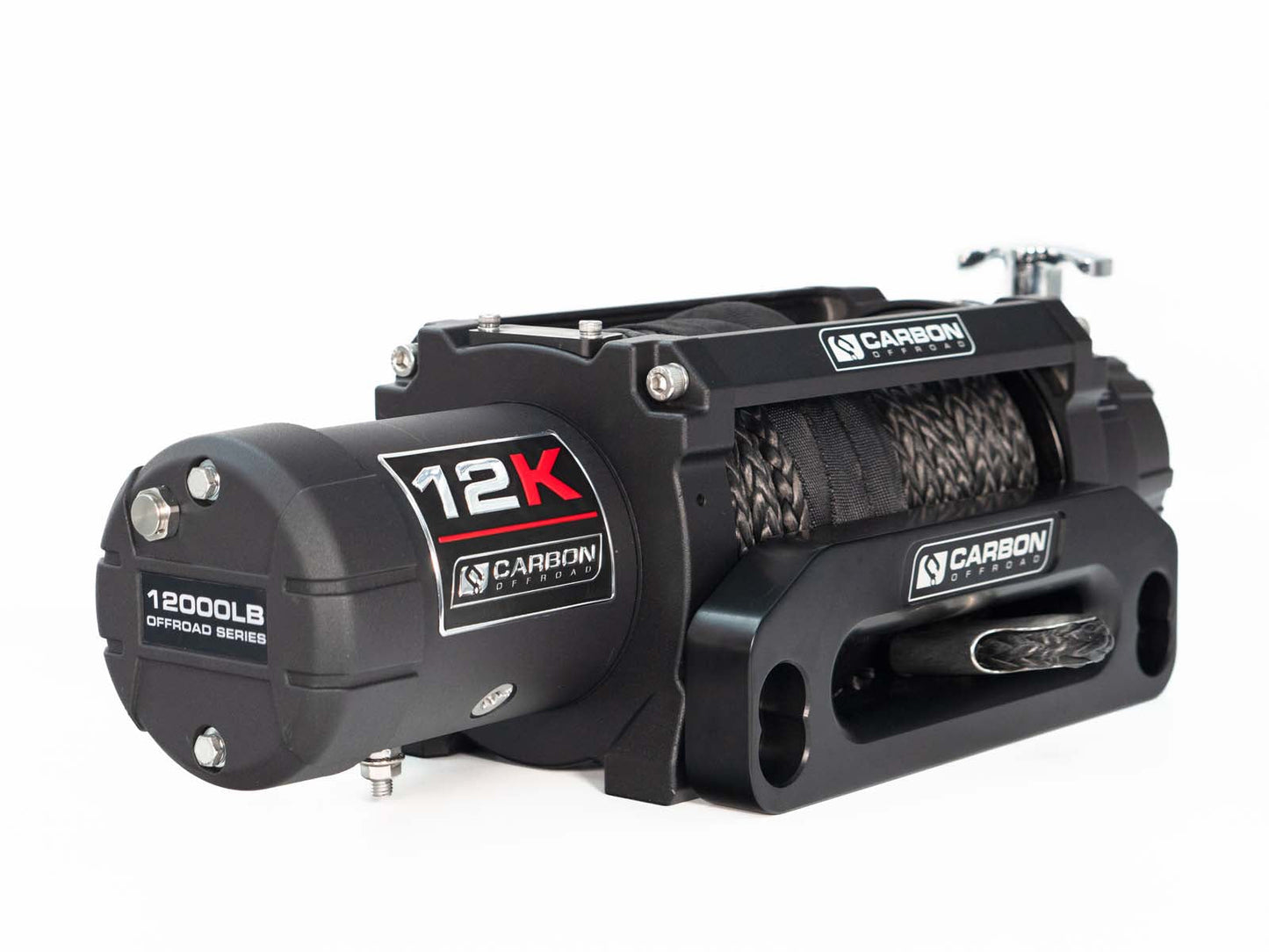 Carbon 12K - 12000lb Winch With Black Hook V3