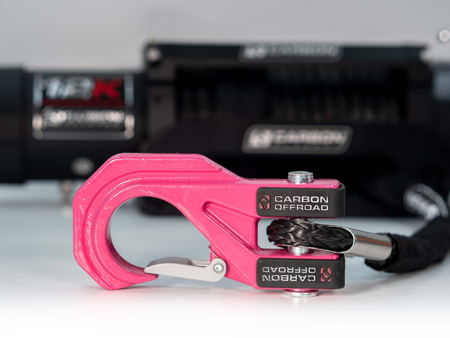 Carbon 12K - 12000lb Winch With Pink Hook V3