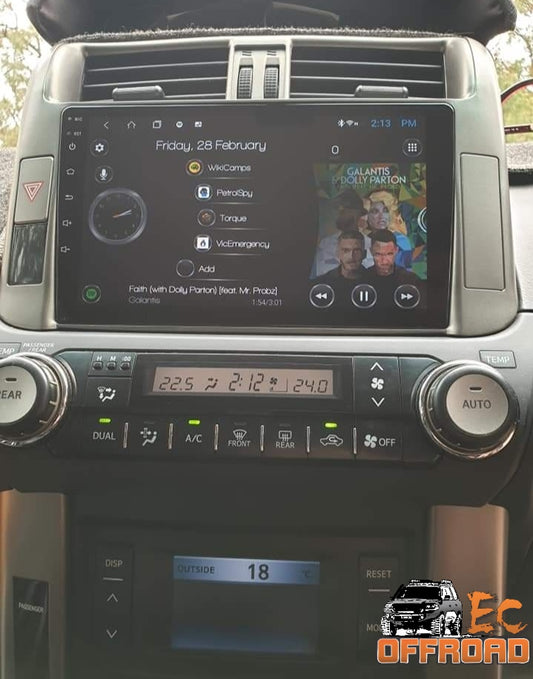 9 inch Android Head Unit to suit Toyota Landcruiser Prado 2009-2013